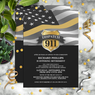 Cartes d'invitation à la fête de retraite d'un rép
