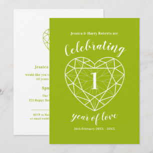 Cartes d'invitation à la fête du 1er anniversaire