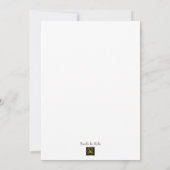 Cartes d'invitation à la Forêt Enchantée (Dos)