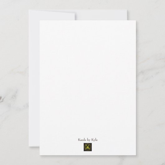 Cartes d'invitation à la Forêt Enchantée (Dos)