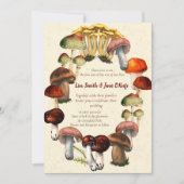 Cartes d'invitation à l'anneau de champignons fée (Devant)
