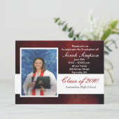 Cartes d'invitation à l'obtention d'un diplôme (Debout devant)