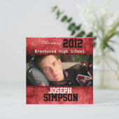 Cartes d'invitation à l'obtention d'un diplôme (Debout devant)