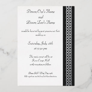Cartes d'invitation à motif Celtique en feuille no
