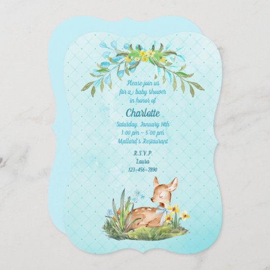 Cartes d'invitation à télécharger et modifier  (Devant / Derrière)