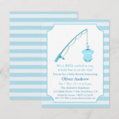 Cartes d'invitation à thème pêche moderne pour une (Devant / Derrière)