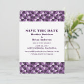 Cartes d'invitation à triangles géométriques pour  (Debout devant)