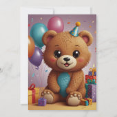 Cartes d'invitation à une fête avec heure et adres (Dos)