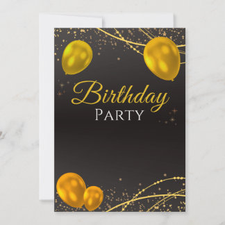 Cartes d'invitation à une fête d'anniversaire