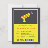 Cartes d'invitation à une fête d'anniversaire avec (Devant)