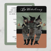 Cartes d'invitation à une fête d'Halloween (Devant / Derrière)