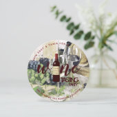 Cartes d'invitation à une soirée de dégustation de (Debout devant)