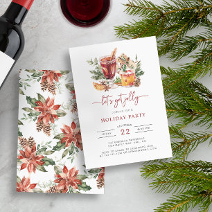 Cartes d'invitation à une soirée de Noël pour une