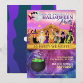 Cartes d'invitation à une soirée d'Halloween (Devant / Derrière)