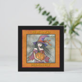 Cartes d'invitation à une soirée d'Halloween (Debout devant)