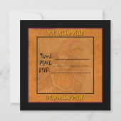 Cartes d'invitation à une soirée d'Halloween (Dos)