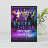 Cartes d'invitation à une soirée d'Halloween (Debout devant)