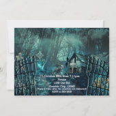 Cartes d'invitation à une soirée d'Halloween au ci (Dos)