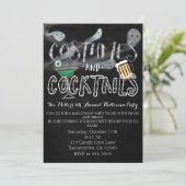 Cartes d'invitation à une soirée Halloween Costume (Debout devant)