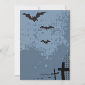 Cartes d'invitation à une soirée Halloween dans un (Dos)