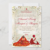 Cartes d'invitation Anand Karaj et mariage Sikh (Devant)