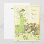 Cartes d'invitation Angel (Devant / Derrière)