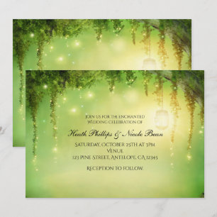 Cartes d'invitation Arbres de la Forêt Enchantée R