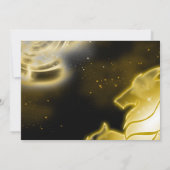 Cartes d'invitation Astral Glow Loup de tempête (Dos)