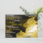 Cartes d'invitation Astral Glow Storm Wolf (Debout devant)