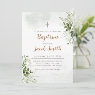 Cartes d'invitation au baptême garçon et invitatio