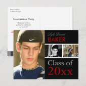 CARTES D'INVITATION AU DÉPART DE PROMOTION | FABRI (Devant / Derrière)