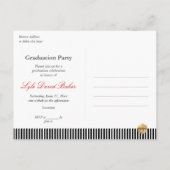 CARTES D'INVITATION AU DÉPART DE PROMOTION | FABRI (Dos)