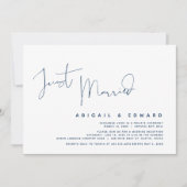 Cartes d'invitation au dîner de mariage en fuite (Devant)