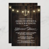 Cartes d'invitation au dîner de répétition de l'an (Devant / Derrière)