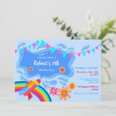 Cartes d'invitation au pistolet à eau (Debout devant)