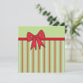Cartes d'invitation au ruban de Noël (Debout devant)