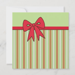 Cartes d'invitation au ruban de Noël