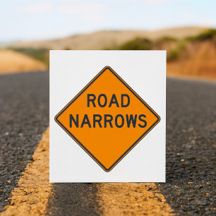 Cartes d'invitation avec panneau de signalisation