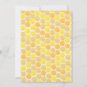 Cartes d'invitation Baby Shower Abeille Garçon Fil (Dos)