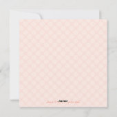 Cartes d'invitation Baby Shower pour un Noël rose (Dos)