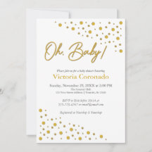 Cartes d'invitation Baby Steps pour Baby Shower
