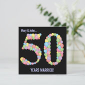 Cartes d'invitation Ballons pour Soirée d'annivers (Debout devant)