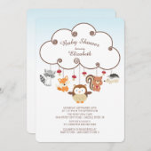 Cartes d'invitation Bébé pour une Baby Shower avec (Devant / Derrière)