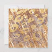 Cartes d'invitation beige à paillettes léopard (Dos)
