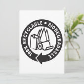 Cartes d'invitation biodégradables (Debout devant)