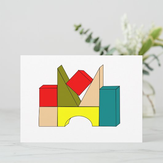 Cartes d'invitation Blocs de construction
