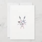 Cartes d'invitation Boho Bohème Plumes pour Baby S (Dos)