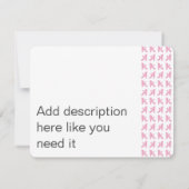 Cartes d'invitation Caniche (Dos)