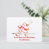 Cartes d'invitation Caniche (Debout devant)
