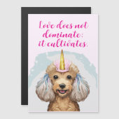 Cartes d'invitation Caniche (Devant / Derrière)